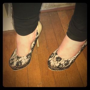 Caryssa lace heels